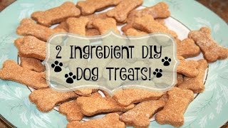 🐶 2 INGREDIENT DIY DOG TREATS 🐶 [upl. by Clements]