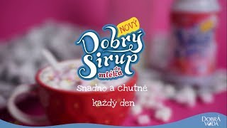 Recept 3  Dobrý sirup DO MLÉKA – Jahodový koktejl s marshmallow [upl. by Nosac639]