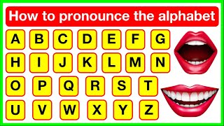 Alphabet pronunciation 👄🇬🇧  How to pronounce the alphabet letters correctly  British English [upl. by Hootman]