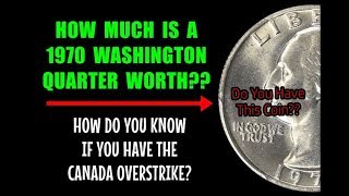 How Much Is A 1970 Washington Quarter Worth  Do You Have This Coin [upl. by Auqkinahs179]