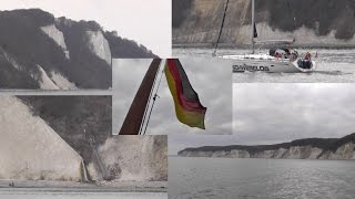 Kreidefelsen auf Rügen 118 Meter hoher Königsstuhl vom Schiff gefilmt [upl. by Drawde150]