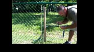 How to Stretch a Chain Link Fence [upl. by Trixie]