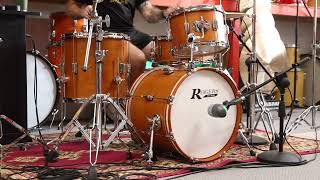 Rogers Tower Fruitwood Satin 14x18 8x12 and 14x14 Drum Set [upl. by Roee]