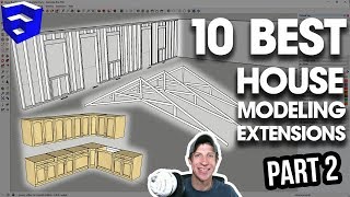 Top 10 House Modeling Extensions for SketchUp  Part 2 [upl. by Buine]