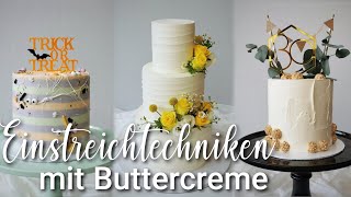 👏🏼Torte einstreichen mit verschiedenen Buttercreme Techniken [upl. by Art]