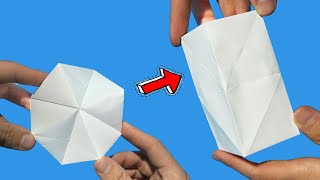 Magia de Origami que transforma el Flexahedron  tutorial magia origami [upl. by Sup769]