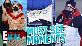 2022 Winter Olympics Opening Ceremony MustSee Moments  E News [upl. by Hines146]