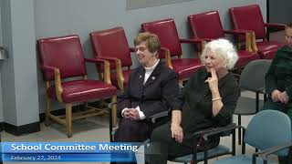 Revere School Committee  Regular Meeting  February 27 2024 [upl. by Aivad]