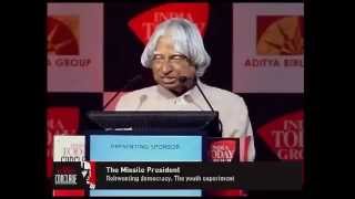 Dr APJ Kalam We will together invent democracy  India Today Conclave 2013 [upl. by Ahsietal]