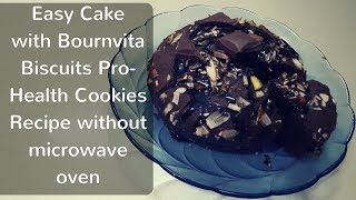 बॉर्न्विटा बिस्कुट केक की रेसिपी  Easy Cake with Bournvita Biscuits Pro Health Cookies Recipe [upl. by Swerdna988]