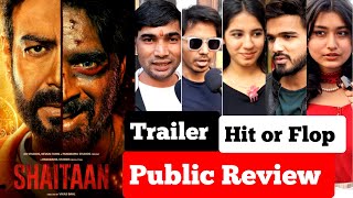 Shaitaan Trailer Public Review  Shaitaan Public Reaction  Shaitaan Trailer Review  Ajay Devgn [upl. by Ateuqirne]