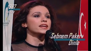 eurovision 1997 Turkey 🇹🇷 Sebnem Paker  Dinle ᴴᴰ [upl. by Gschu]