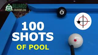 The 100 SHOTS OF POOL … Every Pool Shot Possible … in 10 Minutes [upl. by Kina]