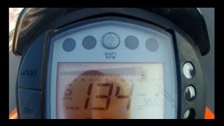 KTM Duke 125  Top Speed 134 Kmh [upl. by Novj729]