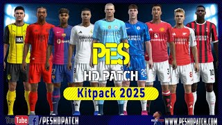 PES 2013 HD Patch 2024  New Season 2025 Kits Pack v1 [upl. by Anavrin]