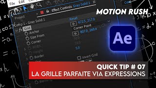 QUICK TIP 07 Créez des Grilles Proportionnelles avec des Sliders dans After Effects [upl. by Demetrius59]