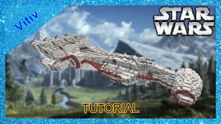 Star Wars CR90 Corvette Tantive IV Blockade Runner in Minecraft  11 Scale  Tutorial [upl. by Lorens]