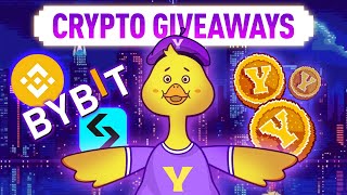 Crypto Giveaways In Action Binance BitGet amp ByBit Say YES To YesCoin [upl. by Yrogreg]