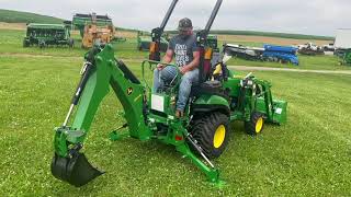 John Deere 1025R with Loader and Backhoe [upl. by Enneles]