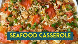 Shrimp Seafood Casserole Recipe The ultimate MakeAhead Dish [upl. by Esilenna]