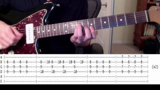 Guitar Lesson quotLondon Callingquot by The Clash Tutorial with Tabs [upl. by Eltsirc]