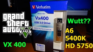 Playing GTA 5 from USB  Verbatim VX400 128 GB [upl. by Kcaj]