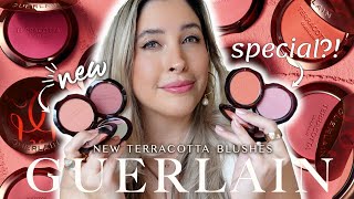 GUERLAIN BLUSHES  Review Cheek Swatches and Side by Side Comparisons [upl. by Ilajna]