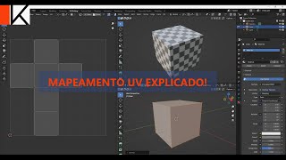 APRENDENDO BLENDER  EP 4  MAPEAMENTO UV [upl. by Simaj]