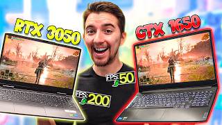 GTX 1650 vs RTX 3050  Não compre um NOTEBOOK COM GTX 1650 [upl. by Timrek453]