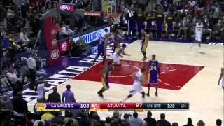 Jeff Teague dunks all over Lakers [upl. by Tereb898]