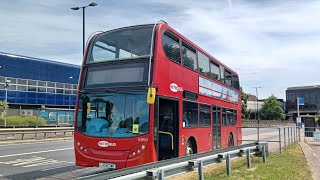 Metrobus Volvo B9TL Enviro400 on route 3  6950 LX58 CWK  Gatwick South  Three Bridges [upl. by Inalej403]