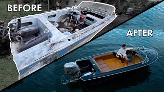 LUXURY BOAT Rebuild In Minutes START TO FINISH [upl. by Staffard]