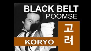 Taekwondo Black Belt Poomse 1  Poomsae Koryo HowTo Video [upl. by Sarge]