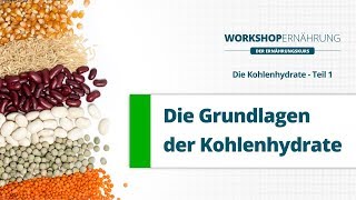 KOHLENHYDRATE 16 Grundlagen Traubenzucker und Fruchtzucker  Workshop Ernährung [upl. by Fatsug]