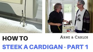 How to steek a Cardigan by ARNE amp CARLOS Part 1 Knitting the body and sleeves [upl. by Akinoj]