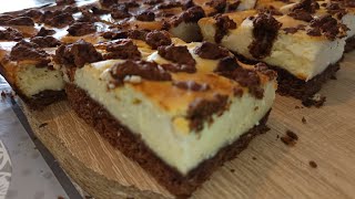 Cheesecake cu brânză de vaci incredibil de delicioasă  desert rapid 💯doar 40 de lei o tavă întreaga [upl. by Polky]