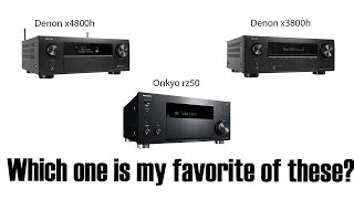 Denon x3800h vs x4800h vs Onkyo rz50 comparison review [upl. by Salvatore555]