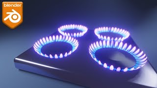 Procedural Gas Stove Flame in Blender  TUTORIAL [upl. by Sonstrom]