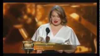 Merritt Wever Best Emmy Acceptance Speech Ever [upl. by Gio]