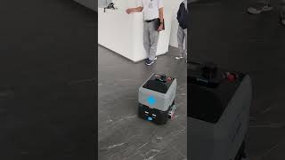 TN35 Cleaning Robot  Scrub amp Vacuum Floor at Office Lobby Singapore  Sweep Scrub and Vacuum [upl. by Blondell]