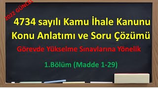 4734 SAYILI KANUN 1BÖLÜM Madde 129 [upl. by Treblih]