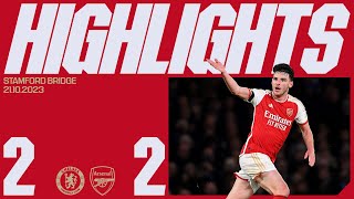 HIGHLIGHTS  Chelsea vs Arsenal 22  Premier League  Rice amp Trossard secure a dramatic point [upl. by Amethist574]