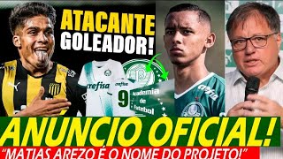 Verdão Anuncia Novo Reforço Chegou no Ct Matias Arezo Grande Goleador Anima 123 Milhões na mesa [upl. by Atterg]