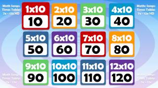 10 TIMES TABLE Math Song Count up by 10s [upl. by Leak]