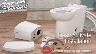 Touchless Toilet Install Clean ActiVate Toilet by American Standard [upl. by Revart]