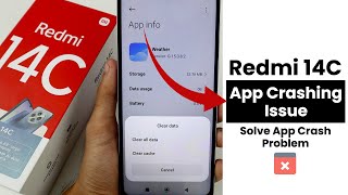 App Crashing Issue In Redmi 14C  Solve App Crash Problem [upl. by Lord]