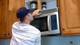 One man Microwave Oven installation [upl. by Towny]