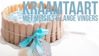 RECEPT Kraamtaart met muisjes en lange vingers  OhMyFoodness [upl. by Sig199]