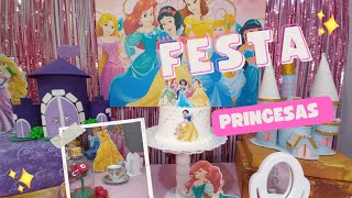 COMO FAZER DECORAÇÃO PRINCESAS DISNEY [upl. by Desai]