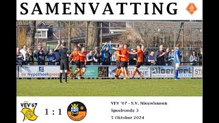 Samenvatting VEV67 1  SV Nieuwleusen 1 [upl. by Reldnahc]